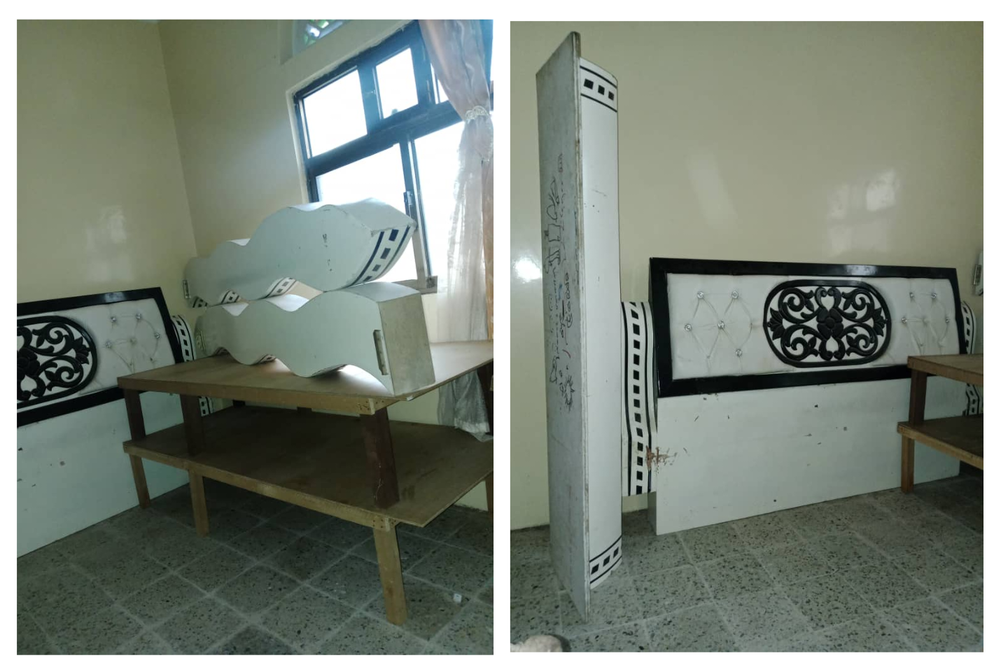 سرير نفرين خشب ماليزي