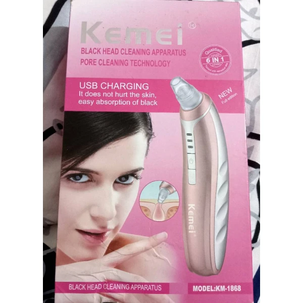 جهاز منظف مسام وشفاط للرؤوس السوداء من شركة Kemei (الموديل KM-1868)