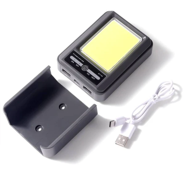 باور بنك 6000mAh – JD- Y100مع مصباح LED COB قابل لإعادة الشحن